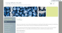 Desktop Screenshot of livingwholehealth.com