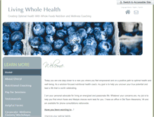 Tablet Screenshot of livingwholehealth.com